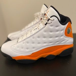 Orange & White Jordan 13